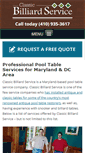 Mobile Screenshot of classicbilliardservice.com